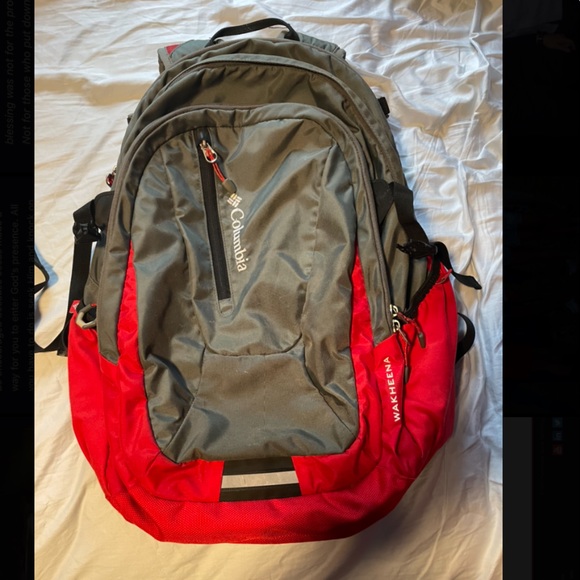 Columbia Wakheena Red/Slate Grey Backpack - Picture 1 of 2